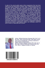 Performance contracting and service delivery