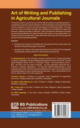 Art of Writing and Publishing in Agricultural journals