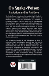 On Snake-Poison Its Action And Its Antidote