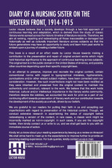 Diary Of A Nursing Sister On The Western Front, 1914-1915 Diary Of A Nursing Sister On The Western Front, 1914-1915