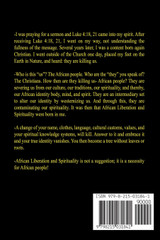 African Liberation & Spirituality Our Chains Are Gone