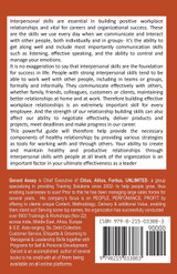 InterPersonal Skills InterPersonal Skills