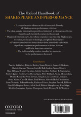 The Oxford Handbook of Shakespeare and Performance