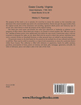 Essex County, Virginia Deed Abstracts, 1786-1805, Deed Books 33 to 36