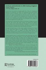 Archives and Archivists in 20th Century England Archives and Archivists in 20th Century England