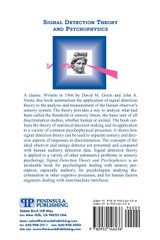 Signal Detection Theory & Psychophysics Signal Detection Theory & Psychophysics