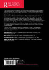 Routledge Handbook of Sustainable Heritage Routledge Handbook of Sustainable Heritage