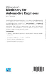 SAE International's Dictionary for Automotive Engineers