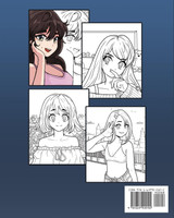Anime Girl Coloring Book for Adults Anime Girl Coloring Book for Adults