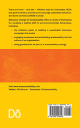 Behaviour Change for Sustainability