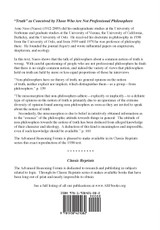 Truth as Conceived by Those Who Are Not Professional Philosophers