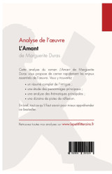 L'Amant de Marguerite Duras (Analyse de l'oeuvre) L'Amant de Marguerite Duras (Analyse de l'oeuvre)