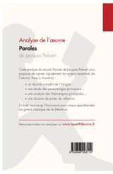 Paroles de Jacques Prévert (Analyse de l'oeuvre)