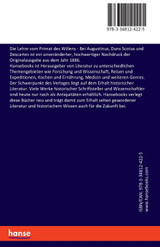 Die Lehre vom Primat des Willens Die Lehre vom Primat des Willens