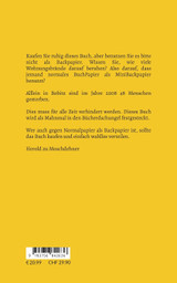 Die Seiten dieses Buches können nicht als Backpapier benutzt werden