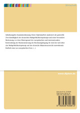 Internationale Harmonisierung der Rechnungslegung und deutsches Bilanzsteuerrecht