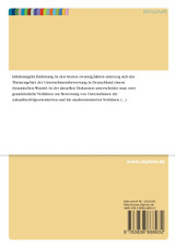 Darstellung und Vergleich zukunftsorientierter und marktorientierter Verfahren der Unternehmensbewertung Darstellung und Vergleich zukunftsorientierter und marktorientierter Verfahren der Unternehmensbewertung