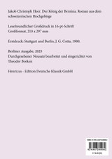 Der König der Bernina (Großdruck) Der König der Bernina (Großdruck)