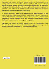 La Société et la Religion des Chinois Anciens et celles des Taï Modernes