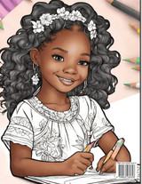 Easter Coloring Book for African American Girls