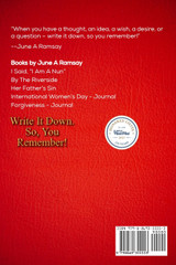 Write It Down. So, You Remember! Write It Down. So, You Remember!