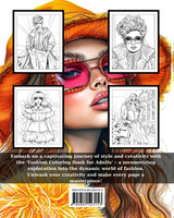 Adult Coloring Book Fashion Adult Coloring Book Fashion