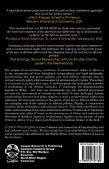Revolutionary Overthrow of Constitutional Orders in Africa Revolutionary Overthrow of Constitutional Orders in Africa