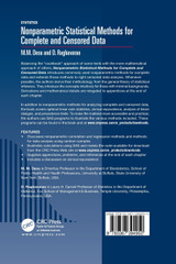 Nonparametric Statistical Methods For Complete and Censored Data Nonparametric Statistical Methods For Complete and Censored Data