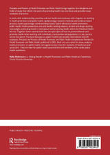 Principles and Practice of Health Promotion and Public Health Principles and Practice of Health Promotion and Public Health