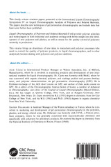 Liquid Chromatography of Polymers and Related Materials, II Liquid Chromatography of Polymers and Related Materials, II