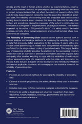 The Reliability of Generating Data The Reliability of Generating Data