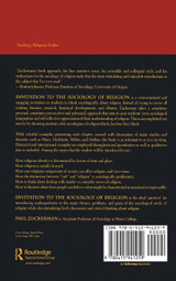 Invitation to the Sociology of Religion Invitation to the Sociology of Religion
