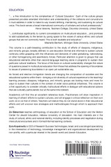 Cultural Education - Cultural Sustainability Cultural Education - Cultural Sustainability