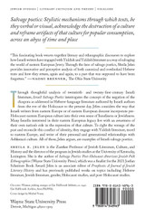 Israeli Salvage Poetics Israeli Salvage Poetics