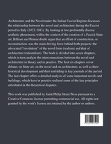 Architecture and the Novel Under the Italian Fascist Regime Architecture and the Novel Under the Italian Fascist Regime