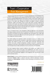 Trust in Cooperative Risk Management