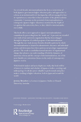 The Organisational Dynamics of University Reform in Japan