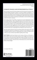 Climate Change and Environmental Ethics Climate Change and Environmental Ethics