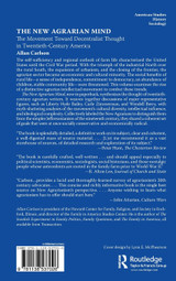 The New Agrarian Mind The New Agrarian Mind
