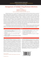 Management of Multiple Drug-Resistant Infections