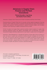 Advances in Supply Chain Finance and FinTech Innovations