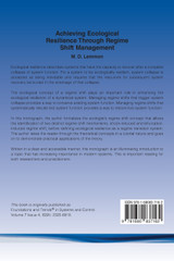 Achieving Ecological Resilience through Regime Shift Management