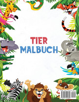 Tier Malbuch für Kinder Tier Malbuch für Kinder