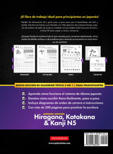 Aprende Japonés Hiragana, Katakana y Kanji N5 - Libro de Trabajo para Principiantes