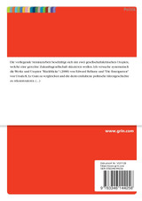 Die gerechte Weltordnung. Utopische Gesellschaftskonfigurationen in den Werken von Edward Bellamy und Ursula K. Le Guin