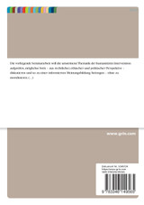Humanitäre Intervention als Friedensinstrument? Eine interdisziplinäre Annäherung