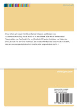 Social-Media-Marketing als Kundenbindungsinstrument. Chancen und Risiken Social-Media-Marketing als Kundenbindungsinstrument. Chancen und Risiken