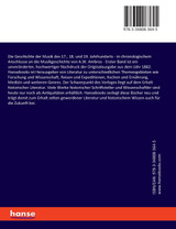 Die Geschichte der Musik des 17., 18. und 19. Jahrhunderts Die Geschichte der Musik des 17., 18. und 19. Jahrhunderts