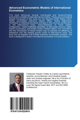 Advanced Econometric Models of International Economics