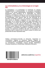 La criminalistica y la criminología en el siglo XXI La criminalistica y la criminología en el siglo XXI